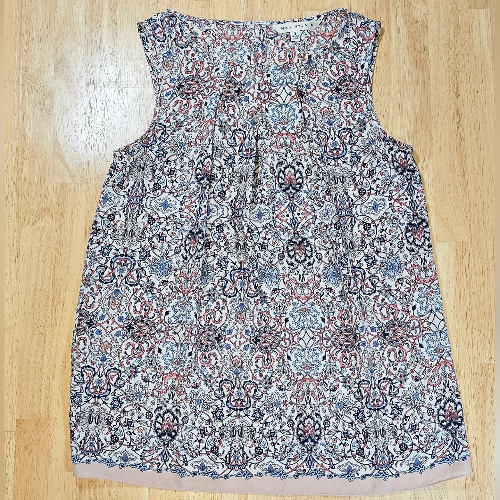 Max Studio Sleeveless Patterned Top - image 6